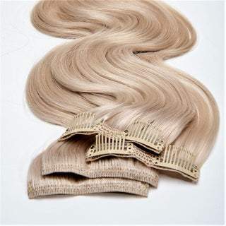 Bodywave Clip-In 14" Hair Extensions Color 7 Warm Medium Brown