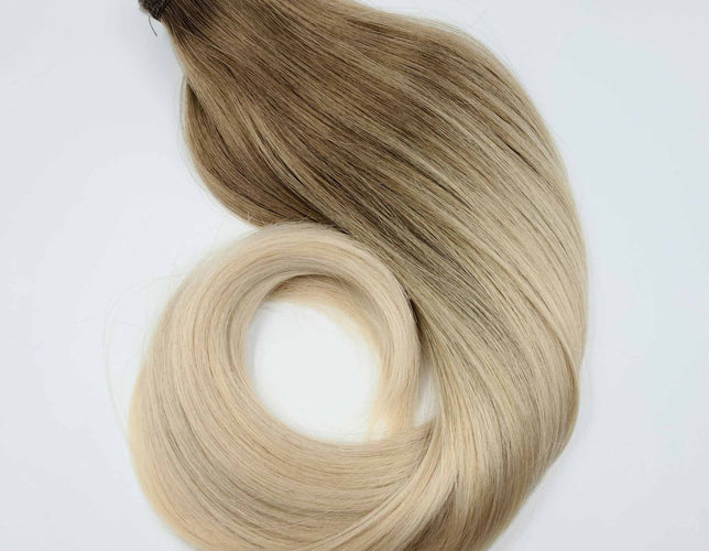 Ponytail 20" Hair Extensions Color RPL Rooted Platinum