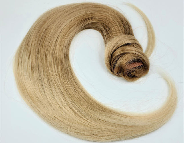 Ponytail 20" Hair Extensions Color RHB Rooted Honey Blonde
