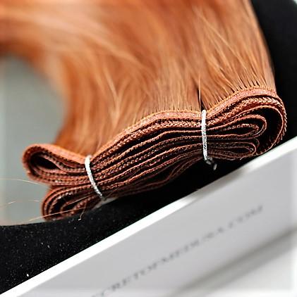 E-Weft 18" Hair Extensions Color P32 Light Strawberry Blonde / Golden Blonde Mix