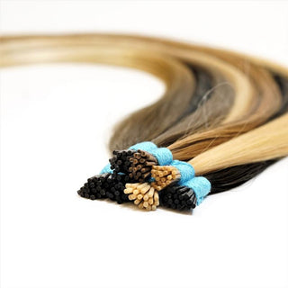 I-Tip 22" Straight Hair Extensions Color 22 Pale Golden Platinum