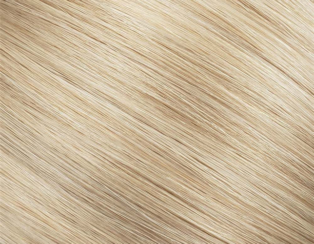 Flat Clip-In 18" Hair Extensions Color 12 Bright Beige Platinum