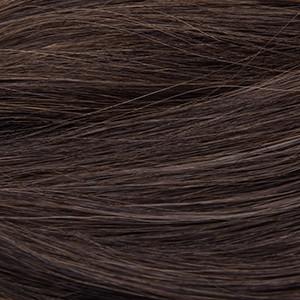 Flat Clip-In 22" Hair Extensions Color 24 Darkest Brown / Medium Golden Brown Blend