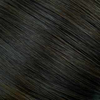 Flat Clip-In 14" Hair Extensions Color 2 Natural Black