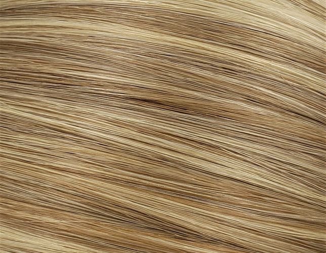 Flat Clip-In 18" Hair Extensions Color P29 Light Ash Brown/Pale Golden Blonde Mix