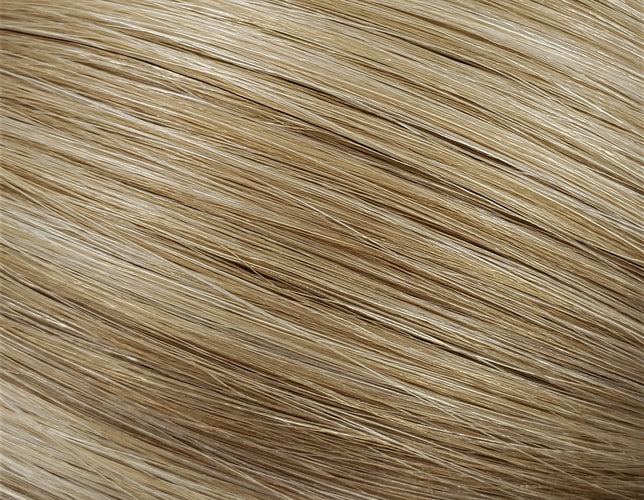 Flat Clip-In 18" Hair Extensions Color P33 Medium Ash Blonde/Bright Beige Platinum Mix