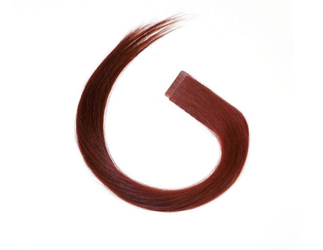 S-Tape 22" Straight Tape-in Hair Extensions Color T101123 Medium Strawberry Blonde / Light Strawberry Blonde / Radiant Beige Platinum