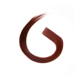 S-Tape 14" Straight Tape-in Hair Extensions Color P24 Darkest Brown / Medium Golden Brown Mix