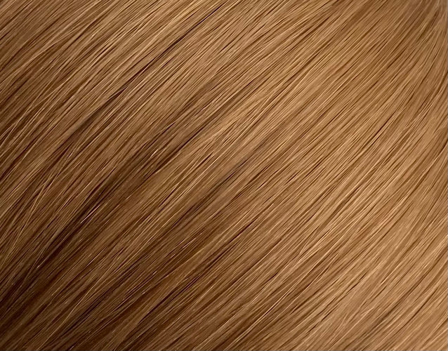 M-Tip 18" Straight Hair Extensions Color 17 Warm Ginger Beige