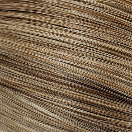 M-Tip 18" Straight Hair Extensions Color P27 Light Warm Brown / Medium Ash Blonde / Pale Golden Blonde Mix