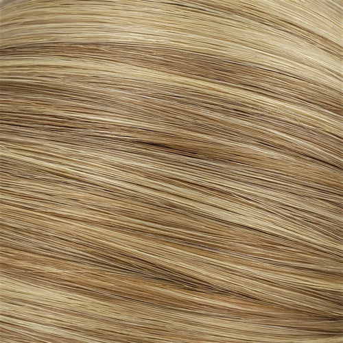 M-Tip 18" Straight Hair Extensions Color P29 Light Ash Brown / Pale Golden Blonde Mix