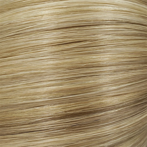 M-Tip 22" Straight Hair Extensions Color P34 Medium Ash Blonde / Golden Blonde Mix