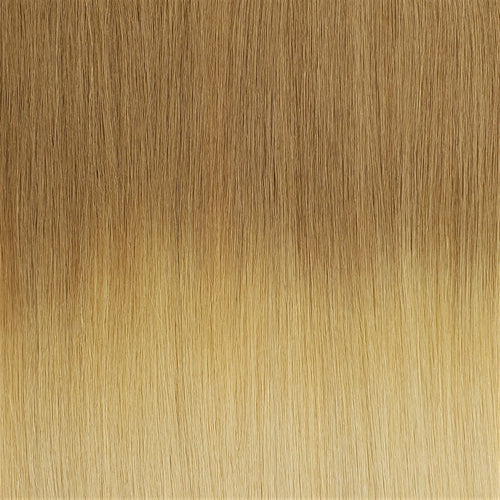 S-Tape 18" Straight Tape-in Hair Extensions Color T101123 Medium Strawberry Blonde / Light Strawberry Blonde / Radiant Beige Platinum